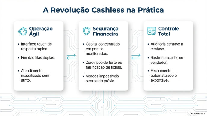 Benefícios do sistema Event Pay